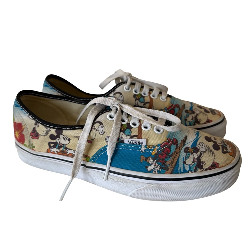VANS x Disney Mickey Mouse Aloha Tropical Low Sneakers, Minnie Goofey  SZ 8